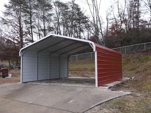 MaxSteel Vertical Metal Garage - Conestoga Builders - Carports, Garages,  Barns, RV Covers, Steel Buildings