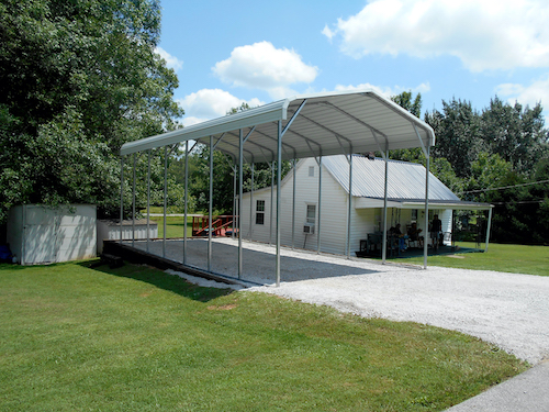 24x41 Vertical Roof RV Cover